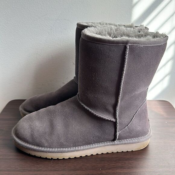 Koolaburra By Ugg Gray Suede Winter Snow Boots Sz 9 - Picture 2 of 7